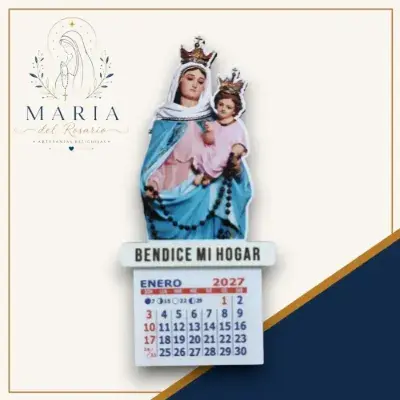 Calendario Silueta Con Iman Maria Del Rosario por mayor - 178